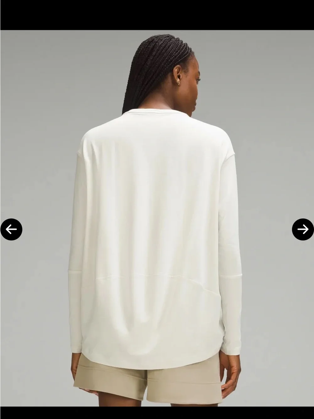 Lululemon Back in Action V-Neck Long-Sleeve Shirt